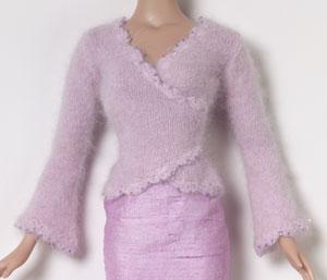 Tonner - Tyler Wentworth - Lilac beaded angora wrap sweater - Outfit